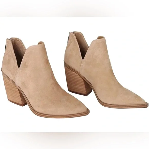 Vince Camuto Gigietta Western Suede Booties Size 11 41 - Picture 2 of 9